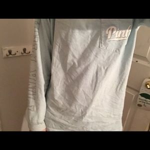 Pink vs bb blue shirt