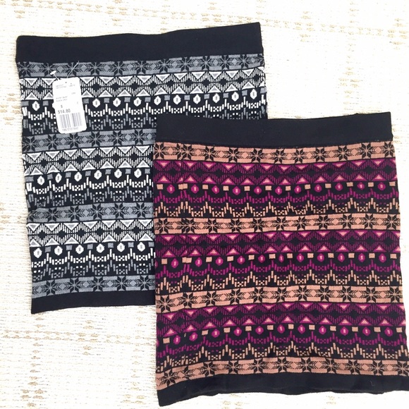 Forever 21 Skirts - NEW set of two body-cone stretchy print skirts Forever 21 Skirts - NEW set of two body-cone stretchy print skirts