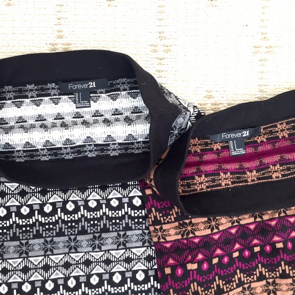 Forever 21 Skirts - NEW set of two body-cone stretchy print skirts Forever 21 Skirts - NEW set of two body-cone stretchy print skirts