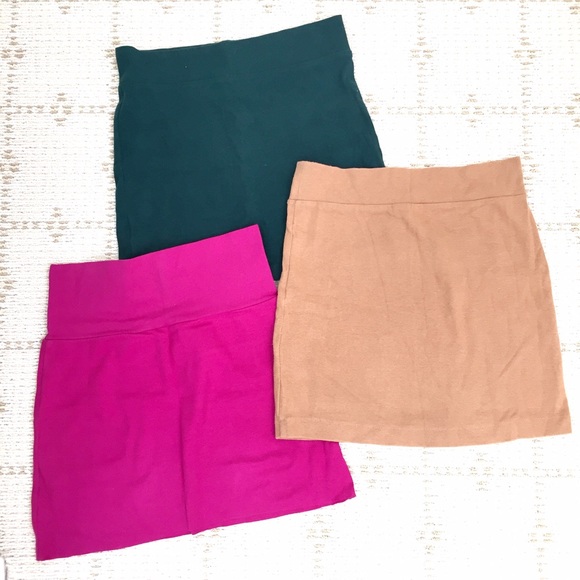 American Apparel Skirts - Like NEW set of three knitted body-cone skirts American Apparel Skirts - Like NEW set of three knitted body-cone skirts