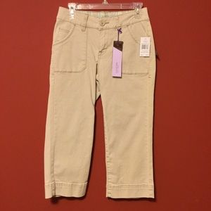 NWT $79 2P Jag Jeans Cargo Carson Crop Baby Camel