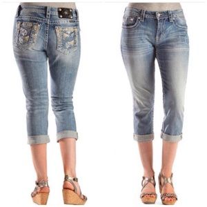 Miss Me Jeans - Sparkling Boyfriend Fit Miss Me Capri Miss Me Jeans - Sparkling Boyfriend Fit Miss Me Capri