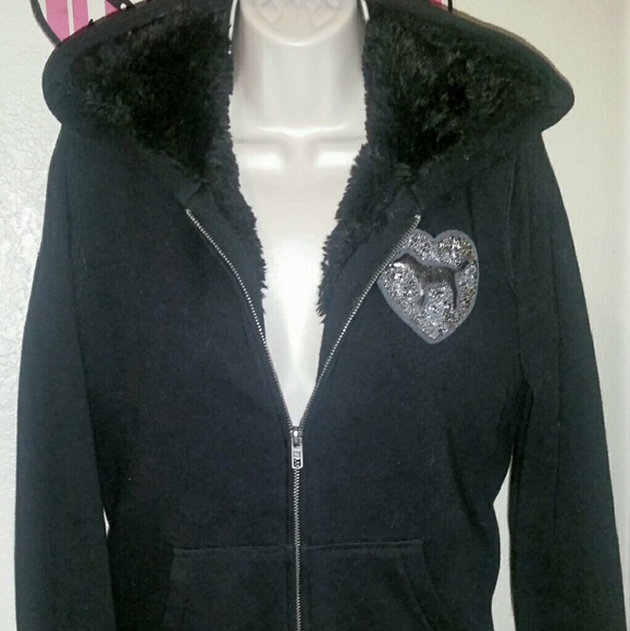 Victoria secret pink fur lining jacket (Trade)