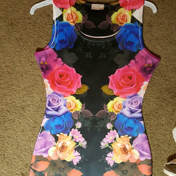 Floral BodyCon Dress - Picture 3 of 4