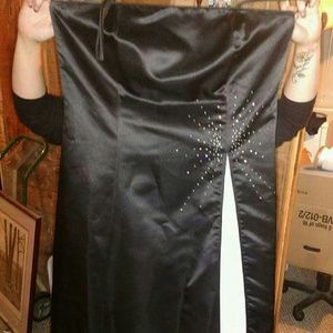 Spaghetti strap prom dress