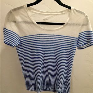 small J Crew linen tee