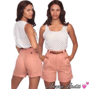 American Apparel Pleated Linen Shorts • Size XS 💕