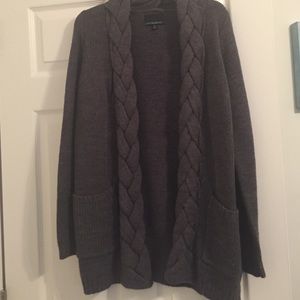 Cynthia Rowley charcoal grey cardigan