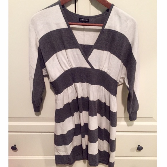 Express Striped Sweater Dress