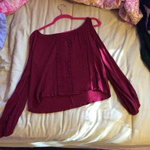 Maroon blouse