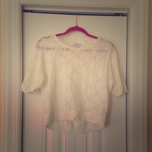White lace top