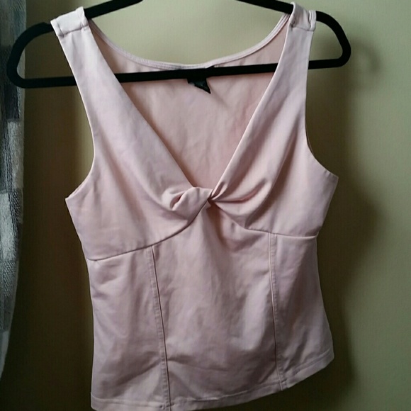 Express pink knotted tank