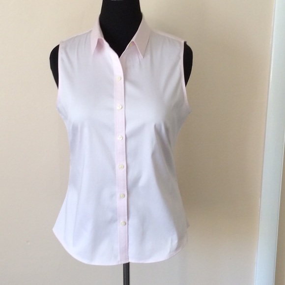 Banana Republic sleeveless pink shirt