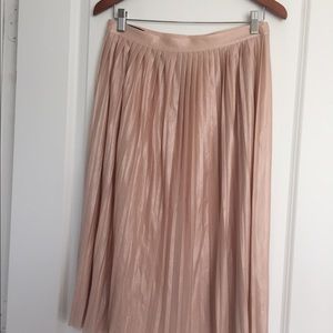 J Crew dusty pink midi skirt
