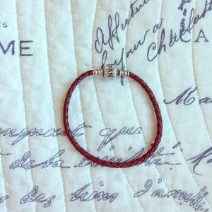 Authentic Pandora Brown Leather Bracelet