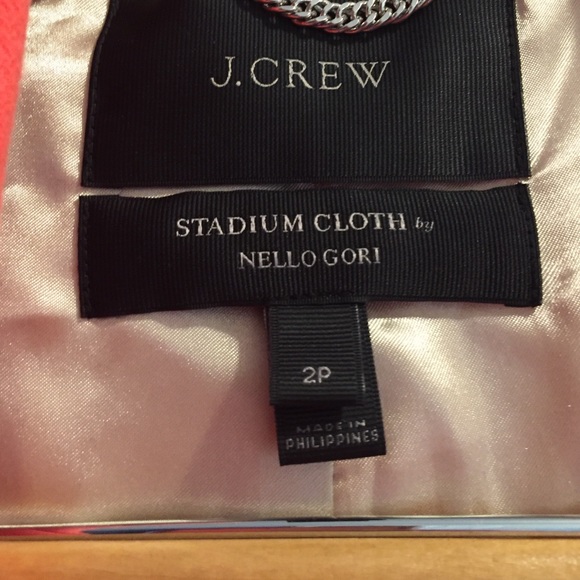 J Crew Stadium Cloth Cocoon jacket in coral - Picture 2 of 3