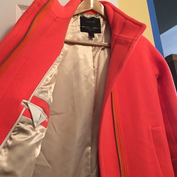 J Crew Stadium Cloth Cocoon jacket in coral - Picture 3 of 3