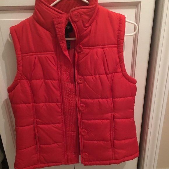 Orange Puffer Vest - Picture 2 of 3