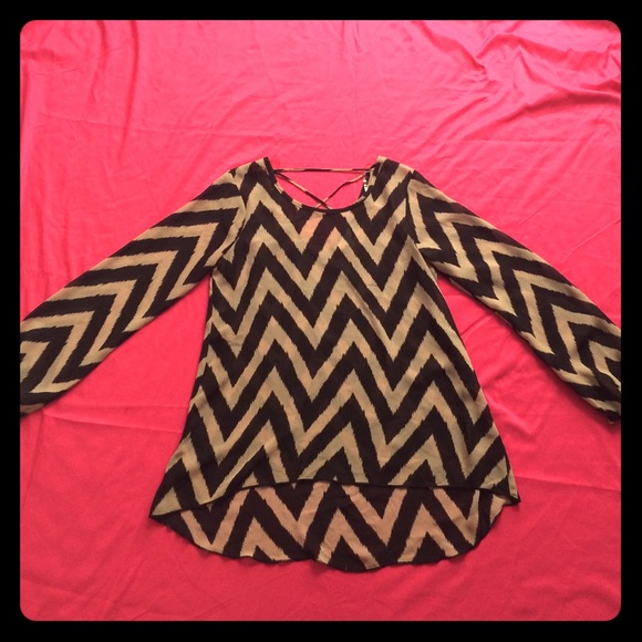 Charming Charlie chevron top