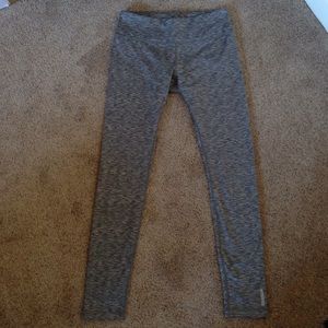women's Reebok lined leggings in heather grey