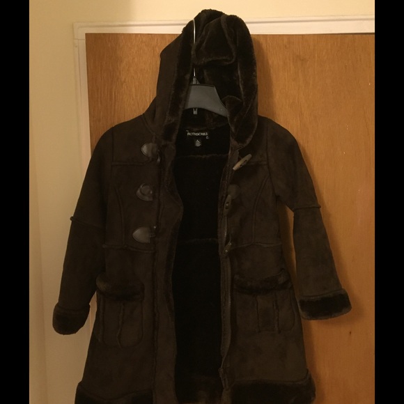 Rothschild girls brown faux fur size small