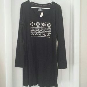 NWT Victoria's Secret long sleeve sleep dress XL