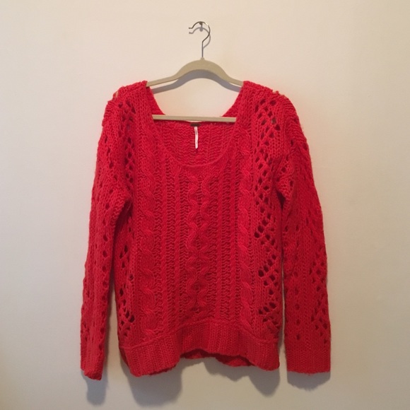 Free People cable knit sweater