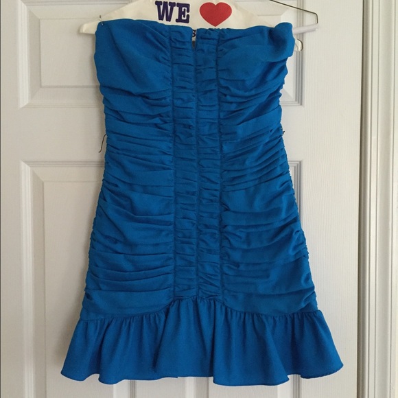 Blue mini dress