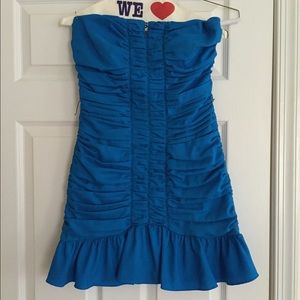 Blue mini dress