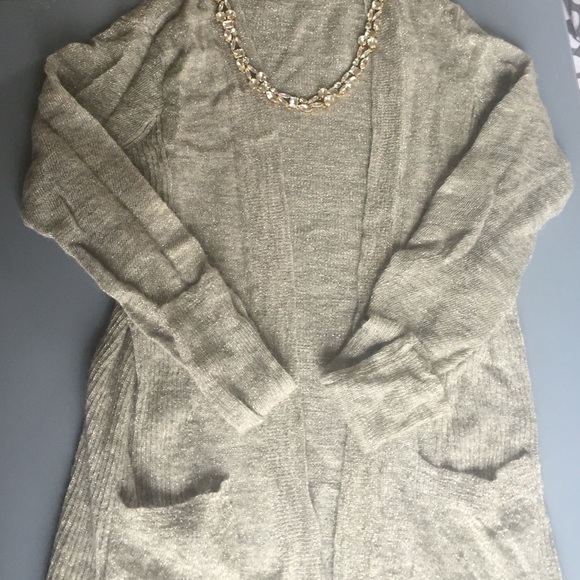 J. Crew Sweaters - J. Crew Sparkly Open Cardigan with Pockets