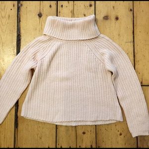 RD Style Pink Cropped Turtleneck Sweater Size M