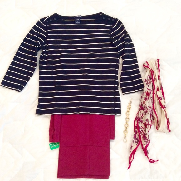Classic Striped Boatneck Top