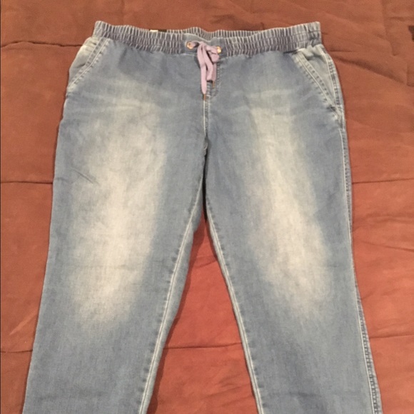 Denim New York and Company branded joggers.