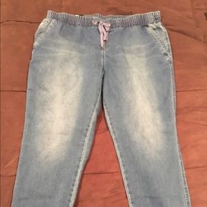 Denim New York and Company branded joggers.