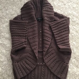 Express Brown Knit Vest