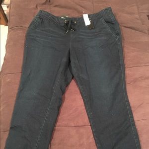 Denim New York and Company branded joggers.