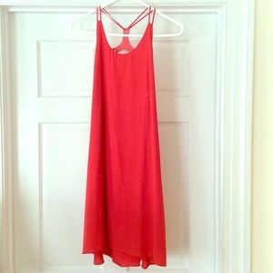 Alice + Olivia Red Silk Slip Dress Small