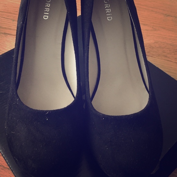 torrid Shoes - Black Wedge Heels