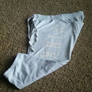 PINK cropped sweats.