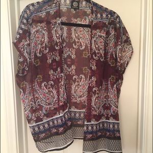 Bobeau kimono cardigan, size small