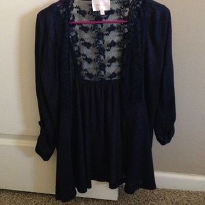 Navy cardigan