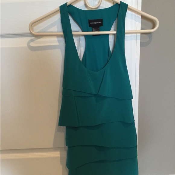 Central Park West Green Tank Top XS