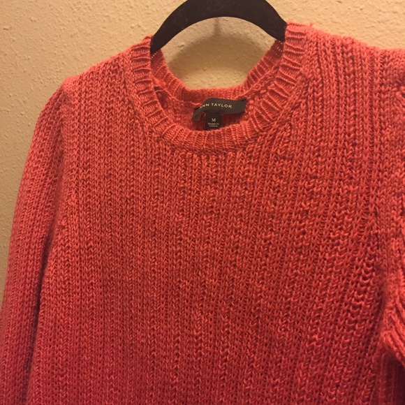 ☕️Coral Ribbed Sweater - Picture 2 of 2