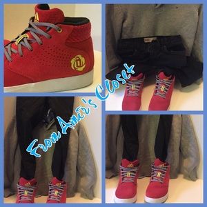 Red Suede adidas D Rose From Amir's Closet!
