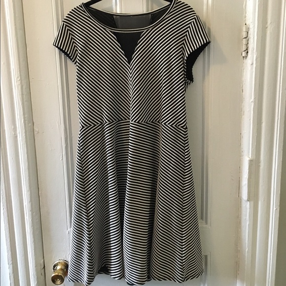 Xhilaration Fit & Flare Dress w/Mesh Panels - Picture 1 of 2