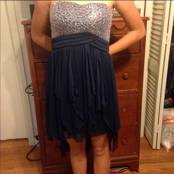 Nay blue homecoming dress
