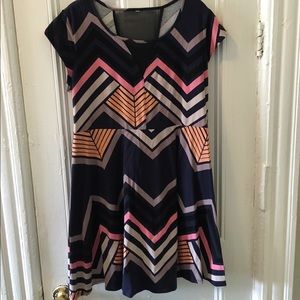 Xhilaration Fit & Flare Dress w/Mesh Panels