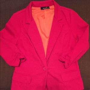 cute hot pink blazer