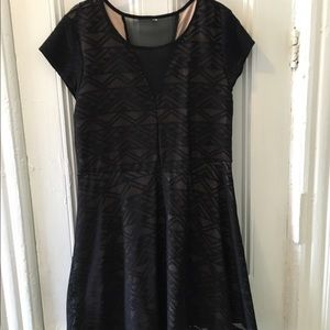 Target Xhilaration Fit & Flare Dress w/Mesh Panels