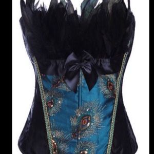 Beautiful Peacock Princess Corset